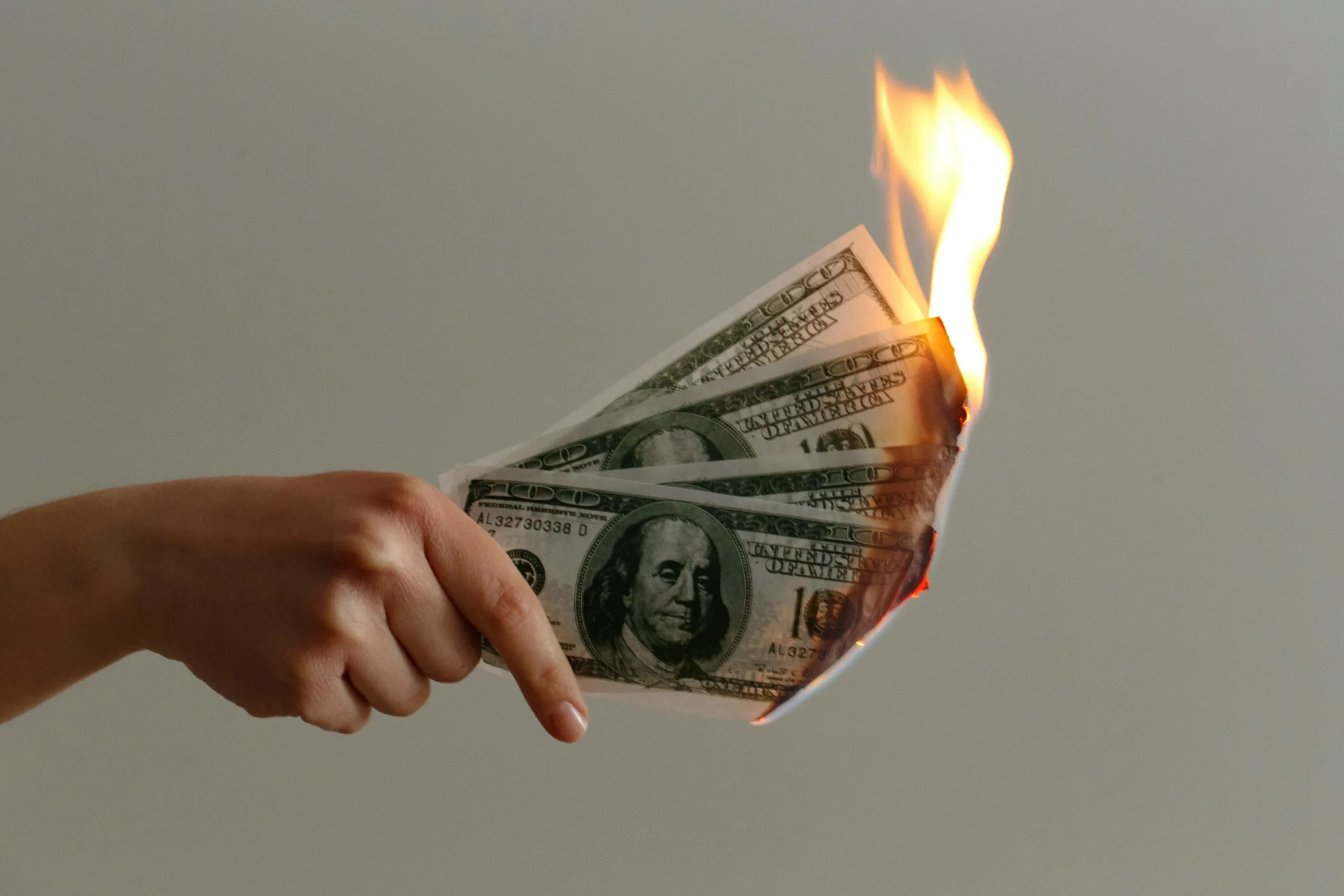 brennendes Geld